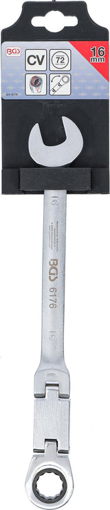DOUBLE-JOINT RATCHET COMBINATION WRENCH | ADJUSTABLE | 16 MM (6176)