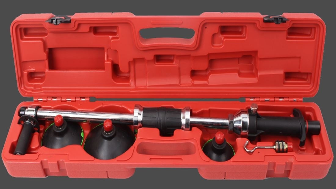 VACUUM SLIDE HAMMER FOR BODY STRAIGHTENING | WITHOUT COMPRESSOR | WITH Φ75, Φ100, Φ125 MM PADS (SK2048)