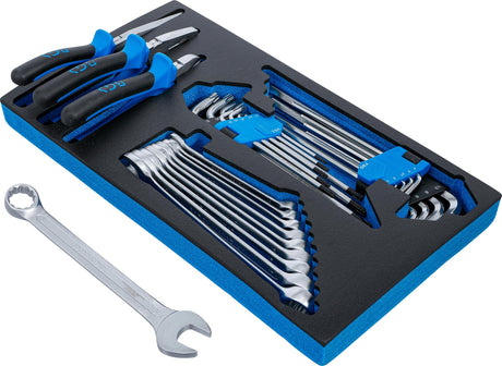 FOAM TRAY FOR BGS 2002 | COMBINATION WRENCHES, PLIERS AND L-TYPE WRENCHES | 31 PCS. (2002-8)