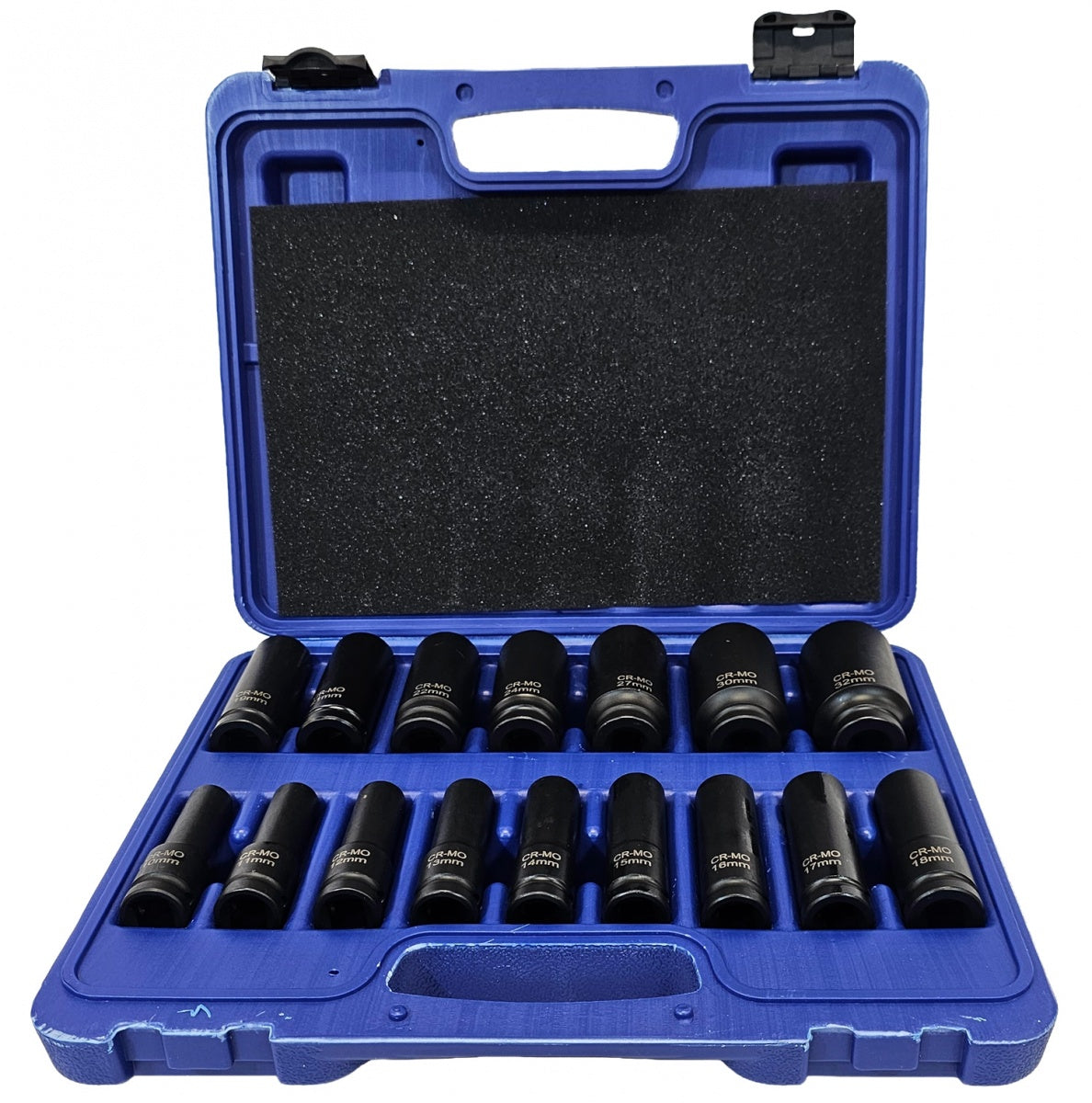IMPACT SOCKET SET LONG | 12.5 MM (1/2") | 10-32 MM | 16 PCS. (SK1216)
