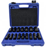IMPACT SOCKET SET LONG | 12.5 MM (1/2") | 10-32 MM | 16 PCS. (SK1216)