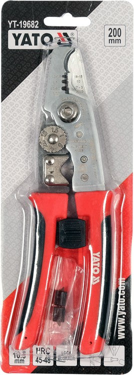 CABLE CUTTER WIRE STRIPPER 200MM (YT-19682)