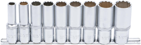 SOCKET SET, 12-POINT, DEEP | 12.5 MM (1/2") DRIVE | 10 - 24 MM | 9 PCS. (5253)