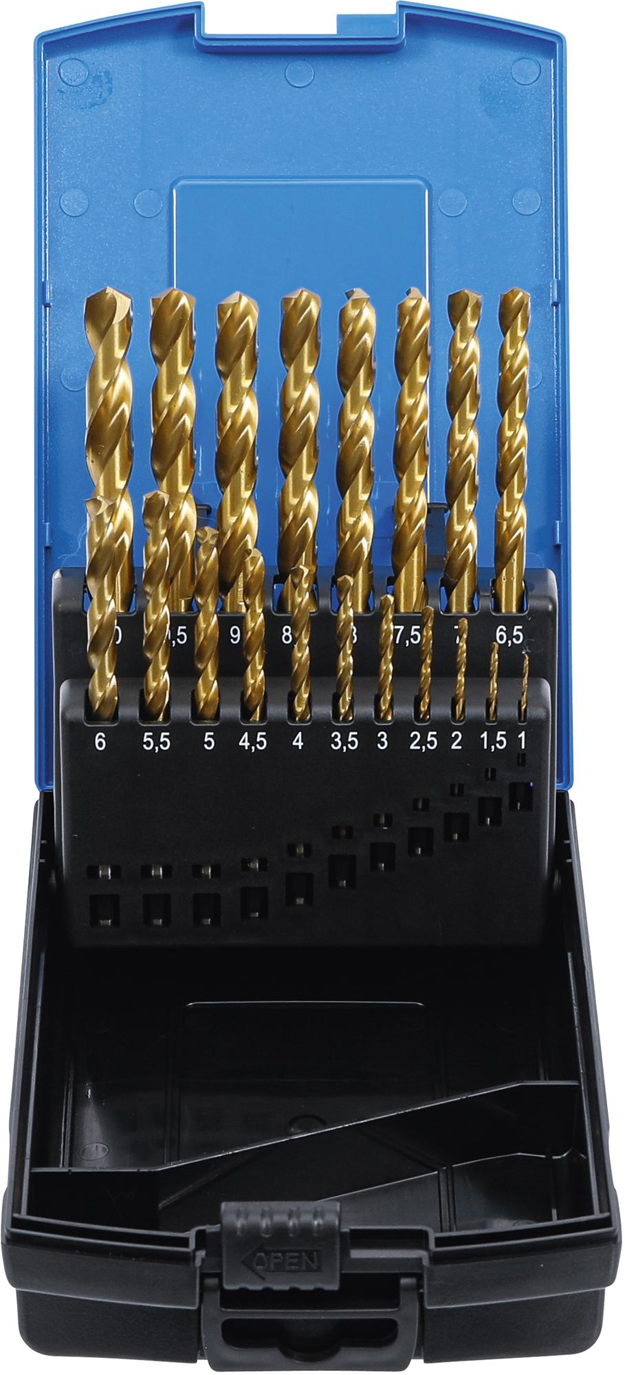 TWIST DRILL | HSS G | TITANIUM NITRATED | 1 - 10 MM | 19 PCS. (2040)