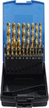 TWIST DRILL | HSS G | TITANIUM NITRATED | 1 - 10 MM | 19 PCS. (2040)