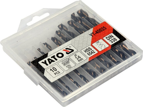 10 PCS SET DOU END MET TWI DRILL 3-6MM (YT-40025)