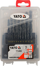 TWIST DRILL BIT SET 19PCS (YT-4462)