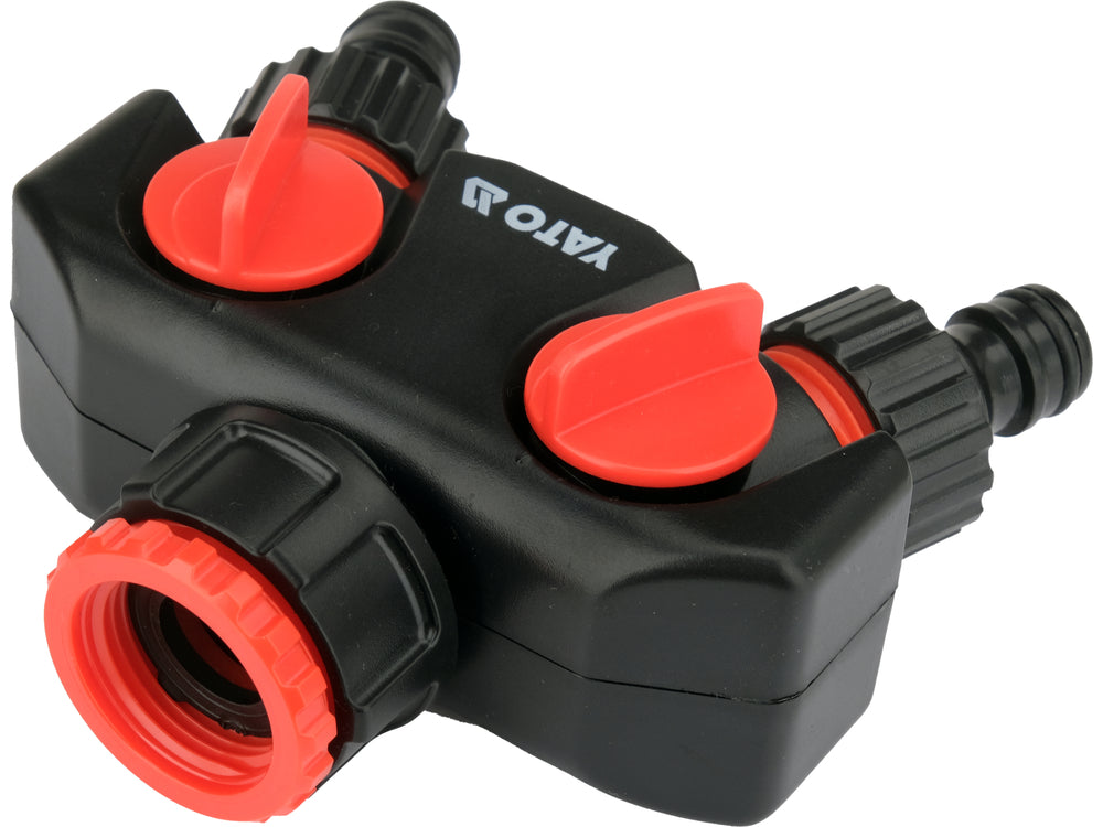 WATER DISTRIBUTOR WITH TAP CONNECTOR 3/4" - 1" | 2 OUTLETS (YT-89100)