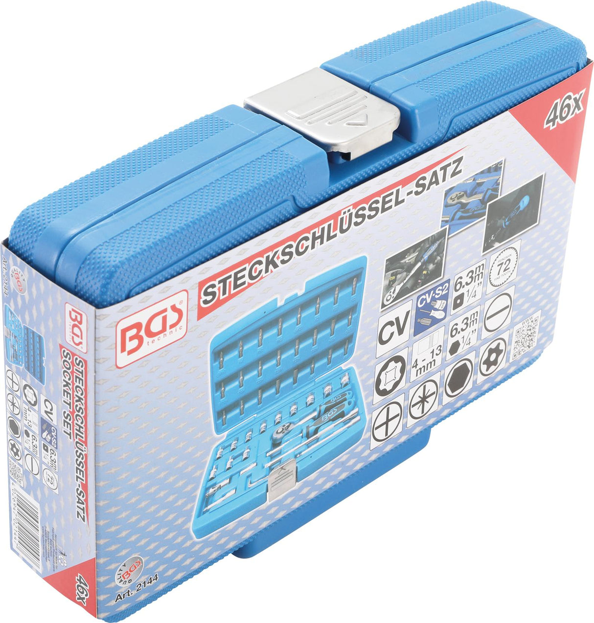 SOCKET SET | 6.3 MM (1/4") DRIVE | 46 PCS. (2144)