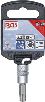 BIT SOCKET | 6.3 MM (1/4") DRIVE | T-STAR (FOR TORX) T40 (2596)