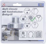 MULTI SOCKET | WITH HAND RATCHET SPINNER HANDLE, REVERSIBLE | 7 - 19 MM (70055)