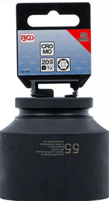 IMPACT SOCKET, HEXAGON | 20 MM (3/4") DRIVE | 55 MM (5655)