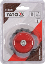 CUP BRUSH 65MM FOR DRILL KNOTTED (YT-47518)
