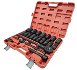 LONG IMPACT SOCKET AND WRENCH SET | CR-MO | 6-POINT | 20 MM (3/4") | 21 PCS. (SLS21A)