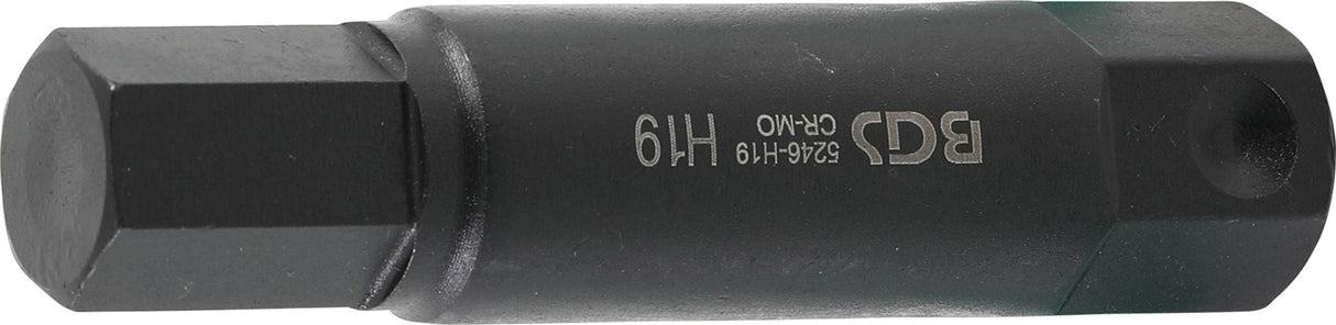 BIT | LENGTH 100 MM | 22 MM DRIVE | INTERNAL HEXAGON 19 MM (5246-H19)