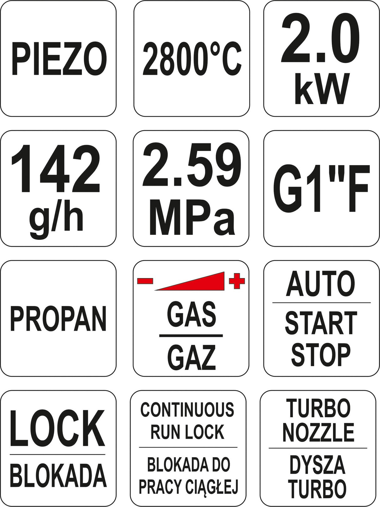 TURBO HAND TORCH (YT-36715)
