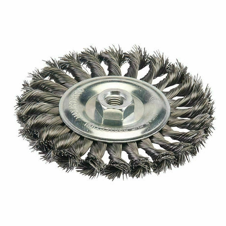 DISC TYPE BRUSH WITH THREAD | COARSE STEEL | 125 X M14 (ES742125S)