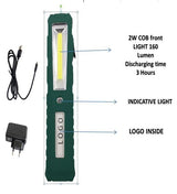 WORK LAMP RECHARGEABLE LI-ION, 1X2W COB LED (CW12)