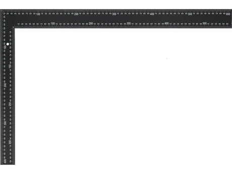TRY SQUARE, STEEL, BLACK 600X400MM (18200)