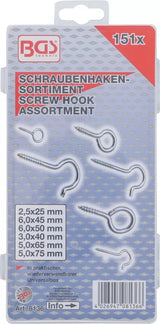 SCREW HOOK ASSORTMENT | 151 PCS. (8136)
