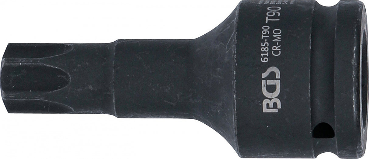 IMPACT BIT SOCKET | LENGTH 100 MM | 20 MM (3/4") DRIVE | T-STAR (FOR TORX) T90 (6185-T90)