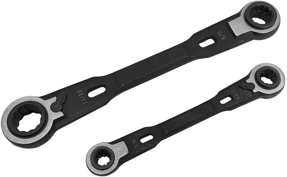 MULTI-FUNCTION RATCHET WRENCHES | DOUBLE-SIDED WITH REVERSE | 4-IN-1 | 2 PCS. (DRW2S)