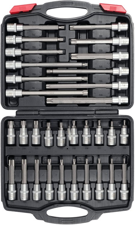 TORX STAR SOCKET BIT SET 1/2" (YT-77541)