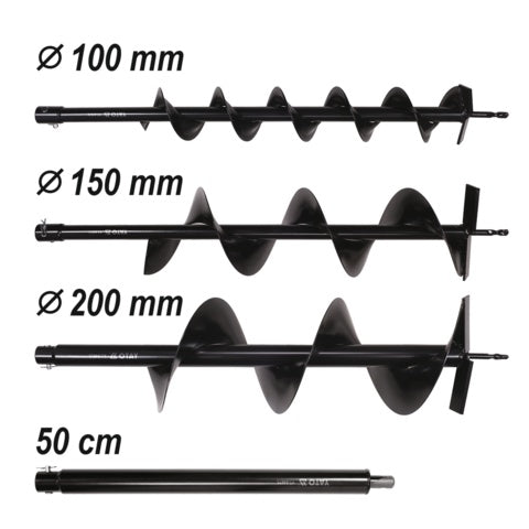 GASOLINE SOIL AUGER + 3 BITS + EXT. (YT-84660)