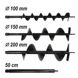 GASOLINE SOIL AUGER + 3 BITS + EXT. (YT-84660)