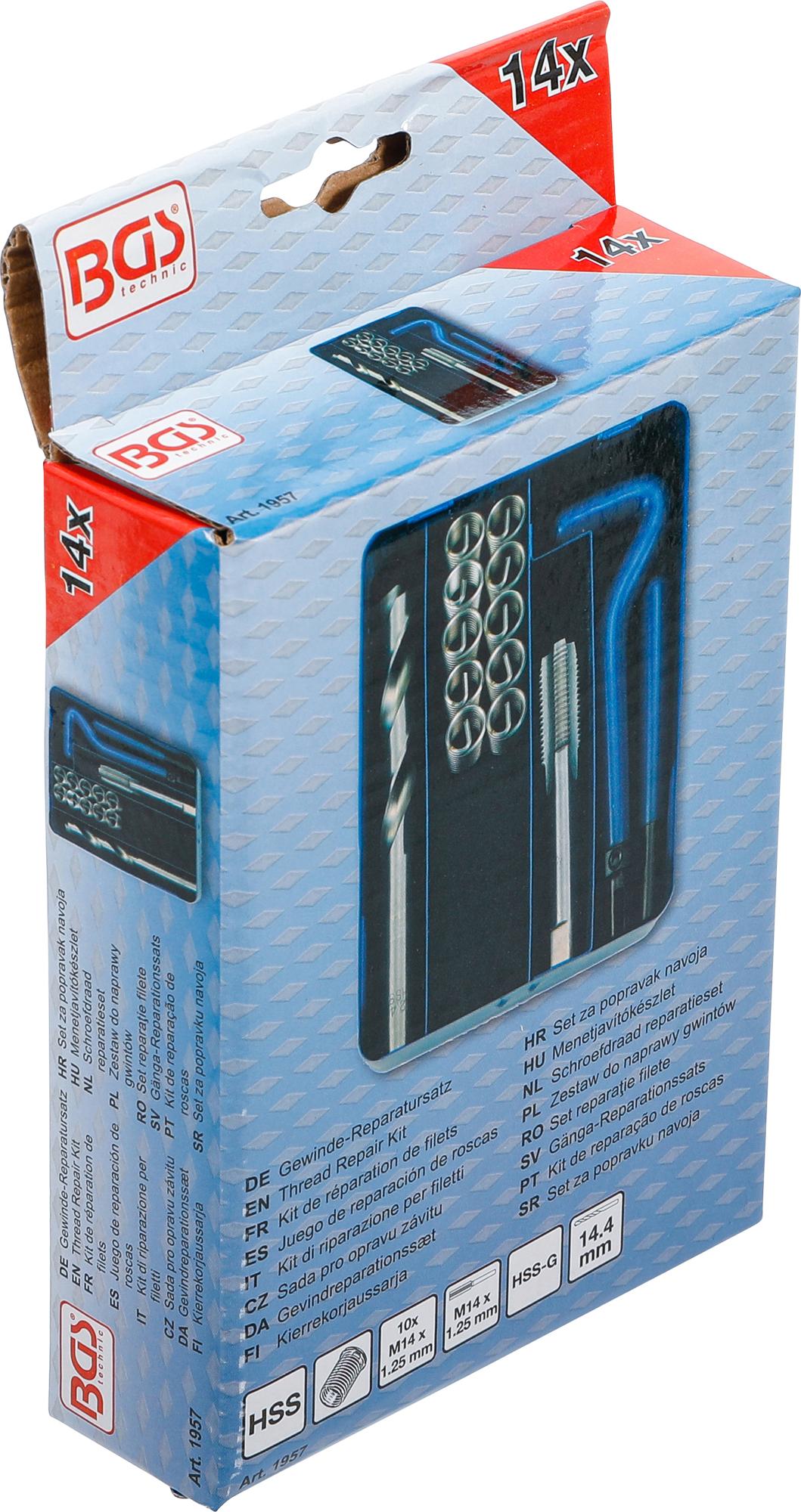 THREAD REPAIR KIT | M14 X 1.25 | 14 PCS. (1957)