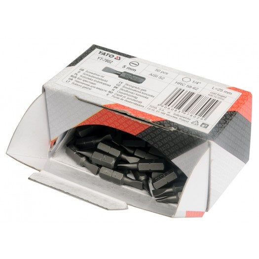 SCREWDRIVER BITS 1/4 25MM PH1 50PCS (YT-7807)