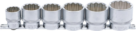 SOCKET SET, 12-POINT | 12.5 MM (1/2") DRIVE | 24 - 38 MM | 6 PCS. (70102)