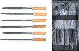 KEY FILE SET | WOODEN HANDLE | 100 MM | 6 PCS. (50201)