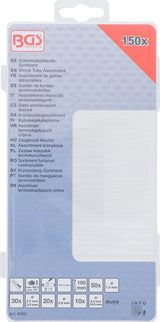 SHRINK TUBE ASSORTMENT | TRANSPARENT | 150 PCS. (9405)