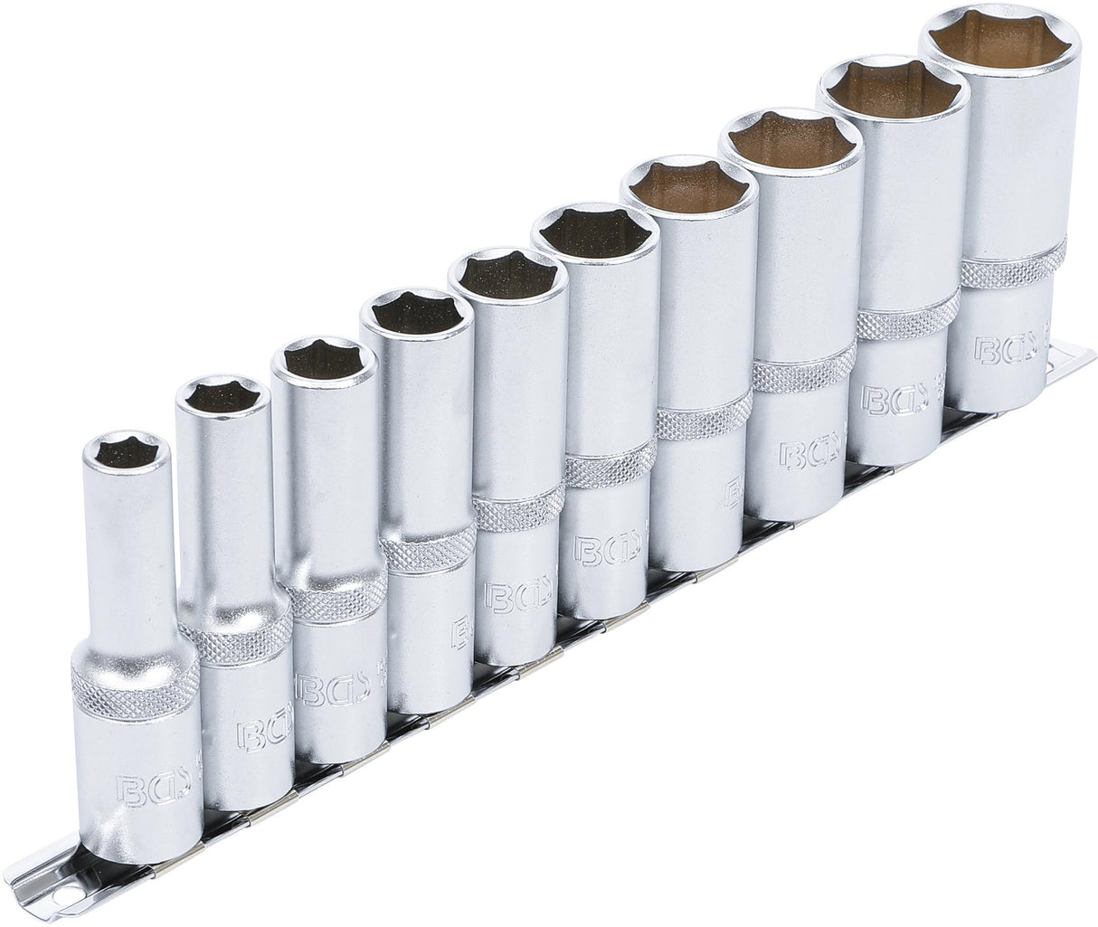 SOCKET SET, HEXAGON, DEEP | 12.5 MM (1/2") DRIVE | INCH SIZES | 10 PCS. (2435)