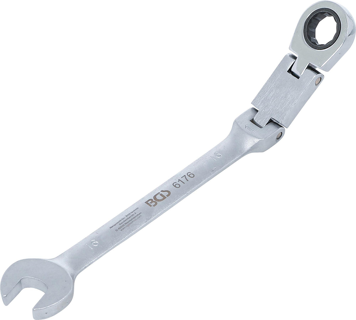 DOUBLE-JOINT RATCHET COMBINATION WRENCH | ADJUSTABLE | 16 MM (6176)