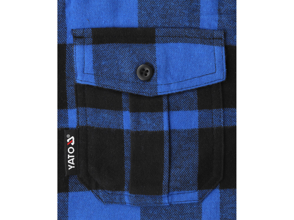 FLANNEL SHIRT BLUE S. XL (YT-78809)