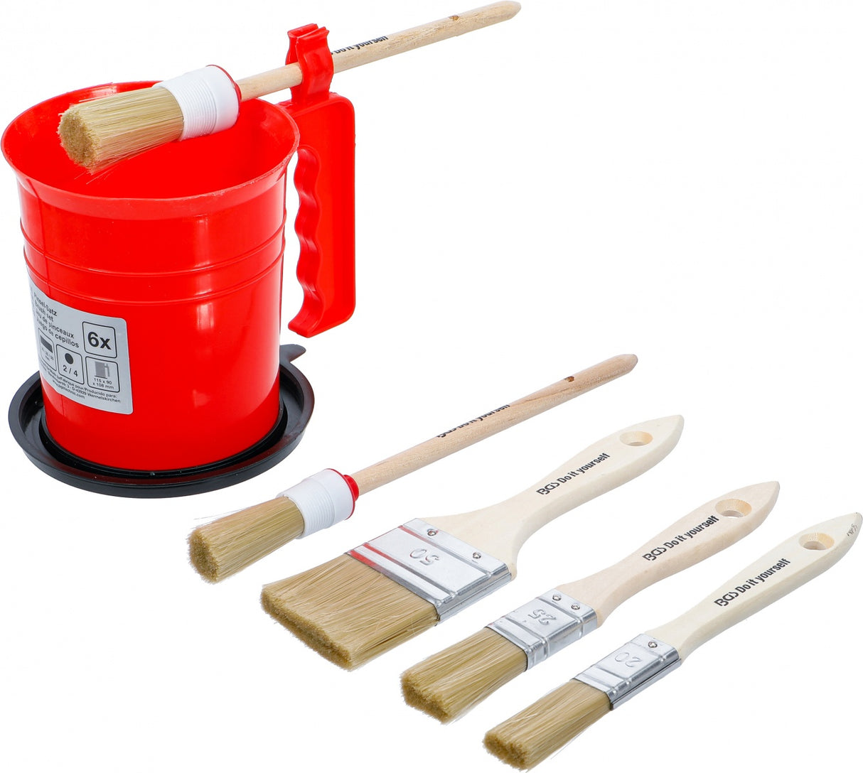 BRUSH SET 5 PCS + PAINT BUCKET (76500)