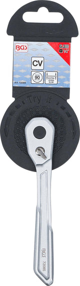 REVERSIBLE RATCHET | EXTRA FLAT | FINE TOOTH | 6.3 MM (1/4") (72085)