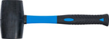 RUBBER MALLET | FIBREGLAS SHAFT | BLACK HEAD | Ø 70 MM | 900 G (1963)