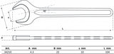 SINGLE OPEN END SPANNER | DIN 894 | 10 MM (34210)