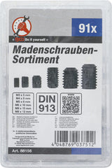 GRUB SCREW ASSORTMENT | 91 PCS. (88156)