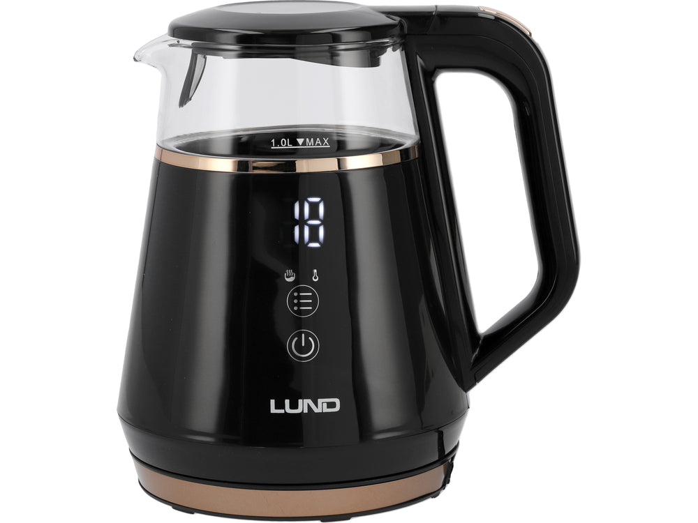 EL. KETTLE 1L, TEMP. CONTROL, BLACK (68216)