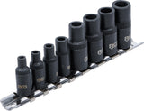 TAP ADAPTOR SOCKET SET | 6.3 MM (1/4") / 10 MM (3/8") DRIVE | 8 PCS. (9771)