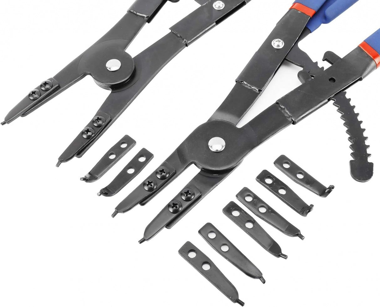 SNAP RING PLIERS SET | INTERCHANGEABLE TIPS | 400 MM (SK32170)