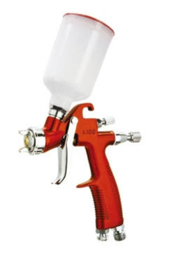 PAINT SPRAY GUN HVLP Ø1.0 MM, MINI 120 ML PLASTIC CUP (L100)