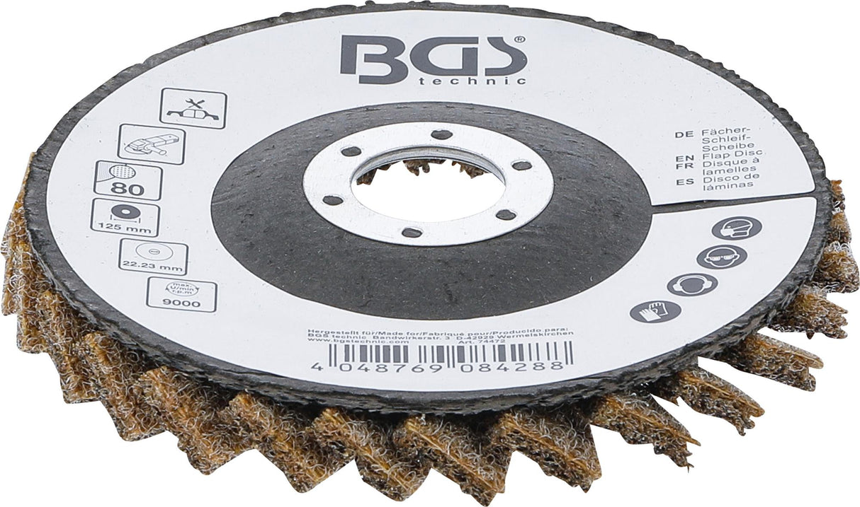FLAP DISC | NON-WOVEN | Ø 125 MM | GRAIN SIZE 80 (74472)