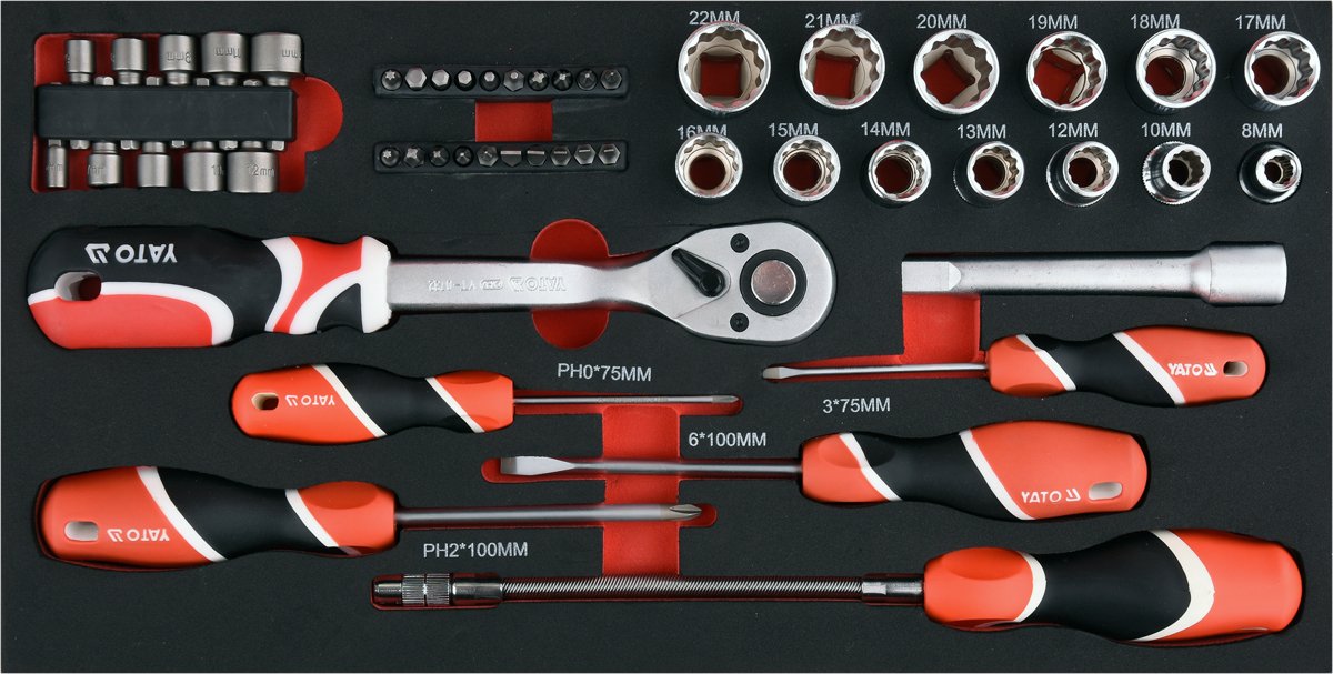 TOOL TROLEY 3 PARTS WITH TOOLS (YT-09104)
