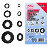 RUBBER GROMMET ASSORTMENT | INCH SIZES | 180 PCS. (8112)