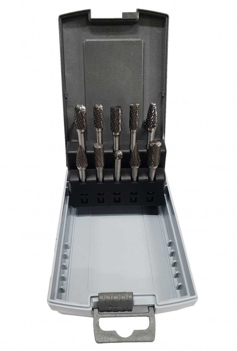 TUNGSTEN CARBIDE DIAMOND BURR SET | 10 PCS. (SK1623)